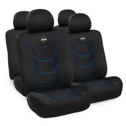 Cubre Asientos Universal MOMO Negro - Azul