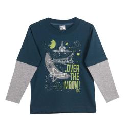 Remera Beb Manga Larga Estampada T12-36