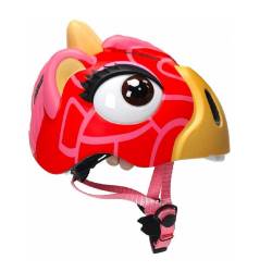 Casco Infantil Ciervo 3D Rojo