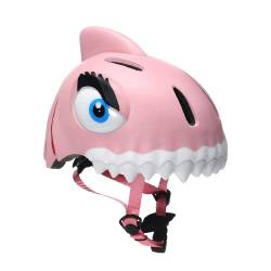 Casco Infantil Tiburon 3D Rosa