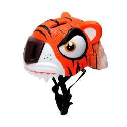 Casco Infantil Tigre 3D Naranja