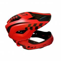 Casco Infantil Full Face Rojo