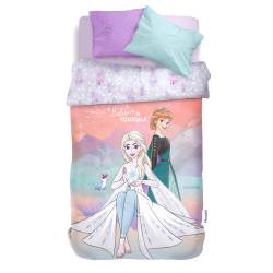 Acolchado Reversible 1 1/2 Plazas Frozen