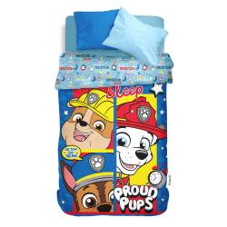 Acolchado Reversible 1 1/2 Plazas Paw Patrol