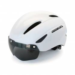 Casco Bicicleta con Gafas Mangnticas Blanco