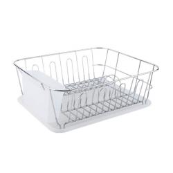 Escurridor de Platos Hudson Acero Blanco