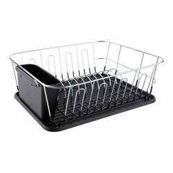 Escurridor de Platos Hudson Acero Negro