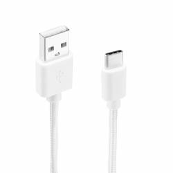 Cable Tipo C Nylon Blanco
