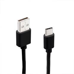 Cable Tipo C Nylon Negro