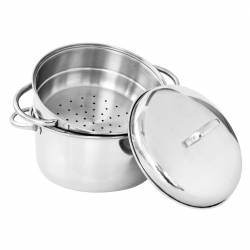 Set Cacerola con Vaporera 22cm Carol
