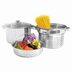 Set Ollas con Tapa de Vidrio 24cm Carol