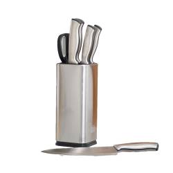Set De Cuchillos con Soporte Acero Inoxidable 7 Piezas