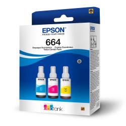 Botellas de Tinta Epson Color x3 Unidades T664520-3P