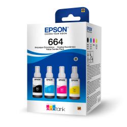 Botellas de Tinta Epson Color x4 Unidades T664520-4P