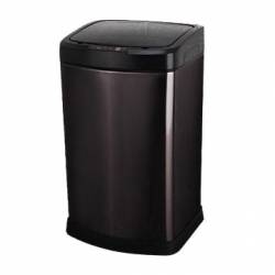 Cesto de Residuos Cuadrado con Sensor Negro 12 Lts