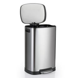 Cesto de Residuos Ovalado Acero Inoxidable 38 Lts