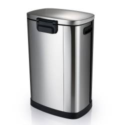 Cesto de Residuos Ovalado Acero Inoxidable 50 Lts