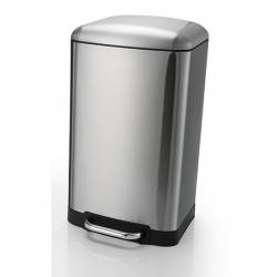 Cesto de Residuos Cuadrado Acero Inoxidable 20 Lts