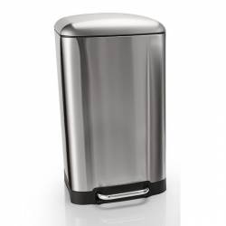 Cesto de Residuos Cudrado Acero Inoxidable 30 Lts