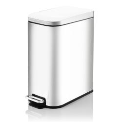Cesto de Residuos Rectangular Blanco 15 Lts