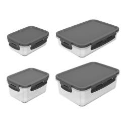 Set Organizadores OU Gris x4 Unid.