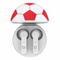 Auricular Eurosound Bluetooth Pelota Blanco y Rojo