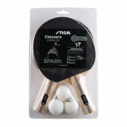 Set Ping Pong Stiga 2 Paletas 3 Pelotas 
