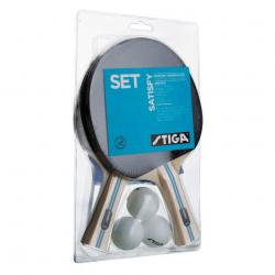 Set Ping Pong Stiga 2 Paletas 3 Pelotas 1 Red