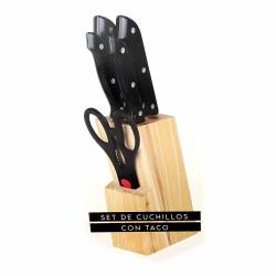 Set de Cuchillos Aston con Taco 6 Piezas