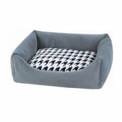 Cama para Mascotas Gris con Blanco 45x40x18