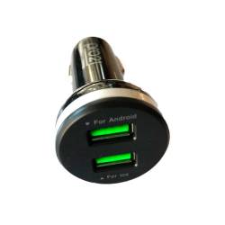 Cargador Plug In Tipo 2 USB Negro