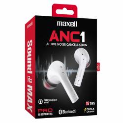Auriculares Maxell BT ANC1 Blanco