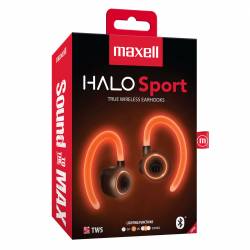 Auriculares Maxell BT Halo Sport Negro y Naranja