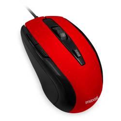 Mouse ptico Maxell 5 Botones Rojo