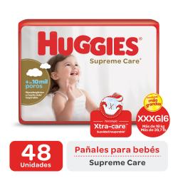 Pañales Huggies XXXG Supreme Care x48 Unid.