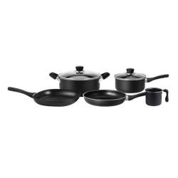 Set de Ollas Batera de Cocina Hudson 7 Piezas Negro