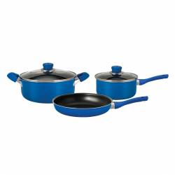 Set de Ollas Batera de Cocina Hudson 5 Piezas Azul