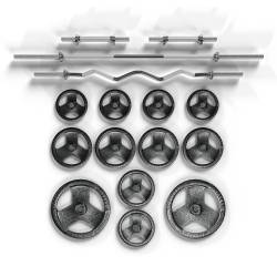 Set Barras y Discos Biosports 45Kg