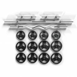 Set Barras y Discos Biosports 30Kg