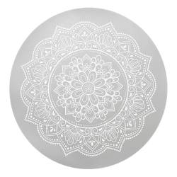 Set x4 Individuales VHF PVC Mandala Gris