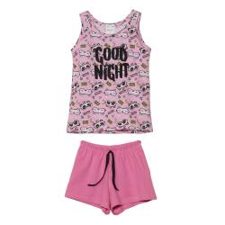 Pijama de Nena Sin Mangas T4-14