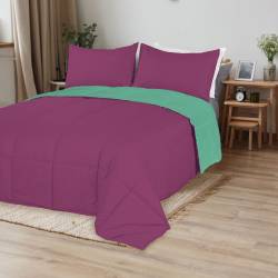 Acolchado Kavanagh 230x250 Verde y Violeta