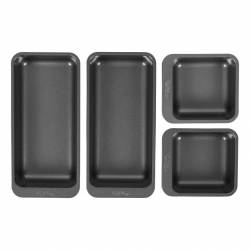 Set x4 Moldes Cuadrados Y Rectangulares Pequeños Wilton