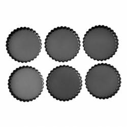 Set x6 Mini Tarteras Con Piso Desmontable Wilton