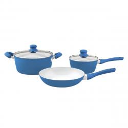Set de Ollas Batera de Cocina Hudson 5 Piezas Azul