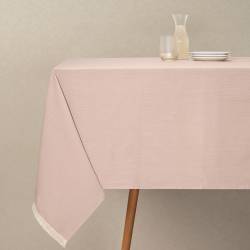 Mantel Tusor Flecos Rosa 150x200