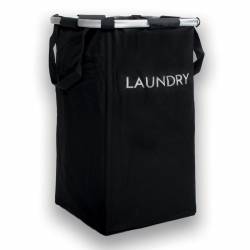 Cesto para Ropa Laundry Cuadrado Negro