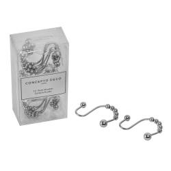 Gancho Cortina de Bao Bolitas Nickel x12