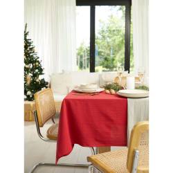 Mantel Tusor 150X200 Liso Rojo