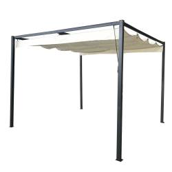 Pérgola Plicosa 3x3 con Techo Corredizo